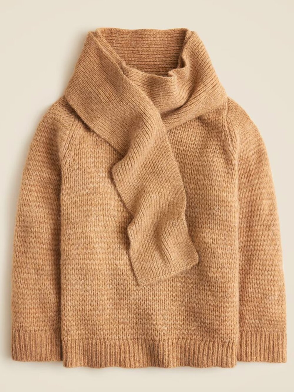 JCrew Pullover Sweater with Scarf size small